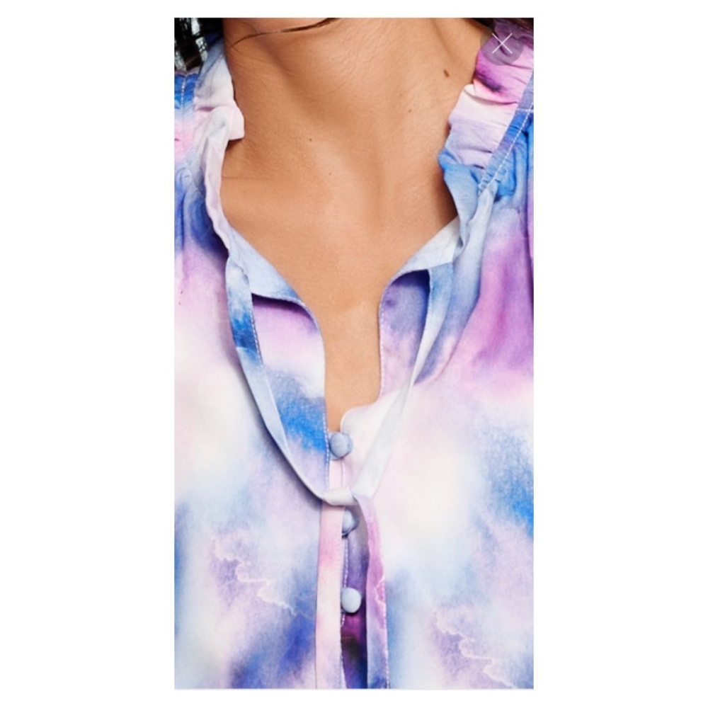 Ellen Tracy Watercolor Tiered Dress‎ - Picture 3 of 6